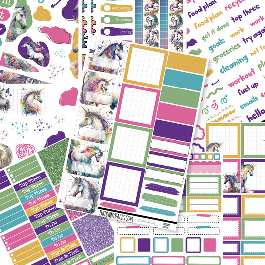 #1042 Unicorns - Academic weekly kit