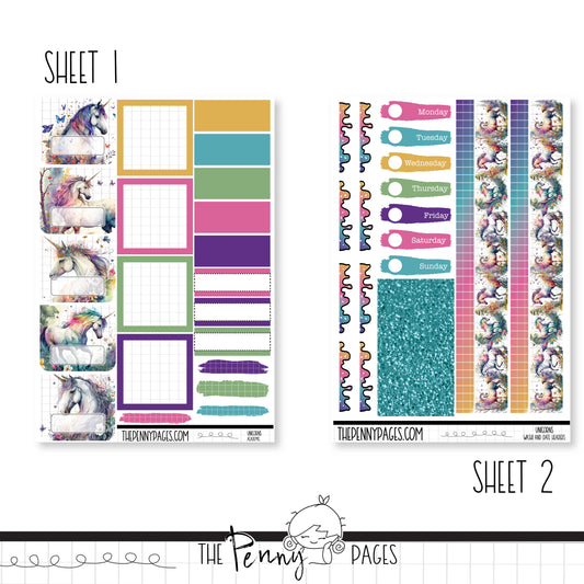 #1042 Unicorns - Academic weekly kit