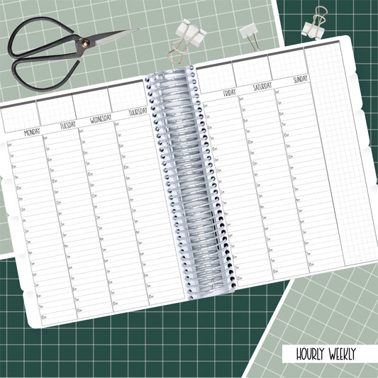 Leopard Swirls - A5 Hourly Weekly Planner