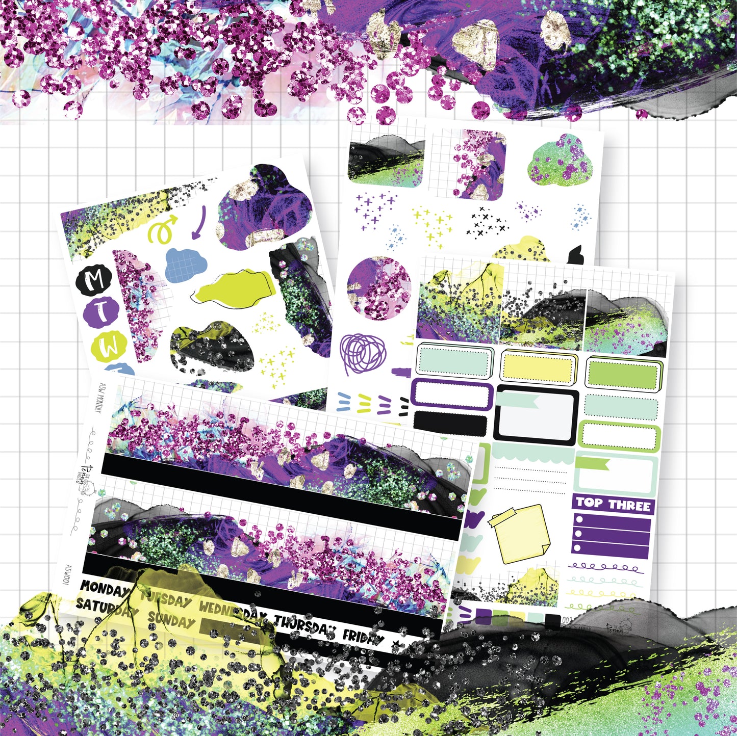 Abstract and Grid - 001/002