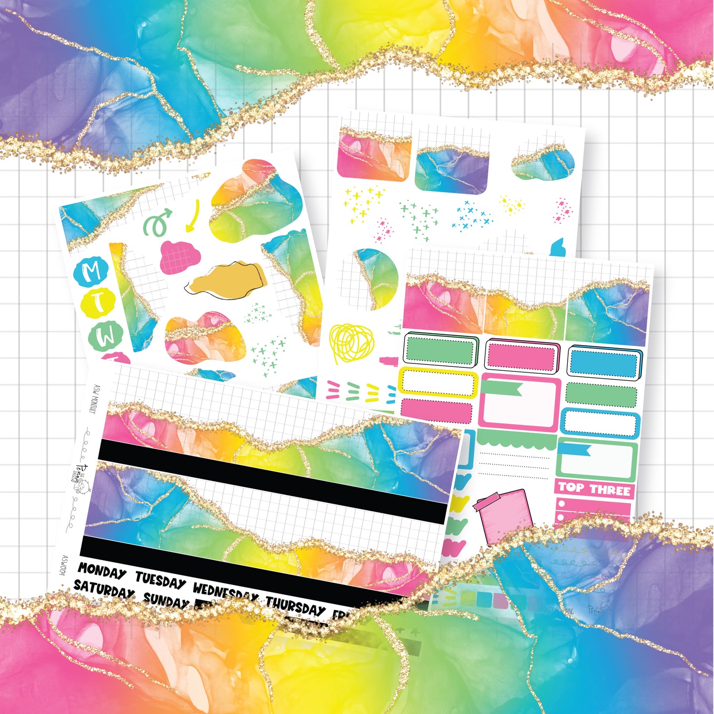 Abstract and Grid - 004