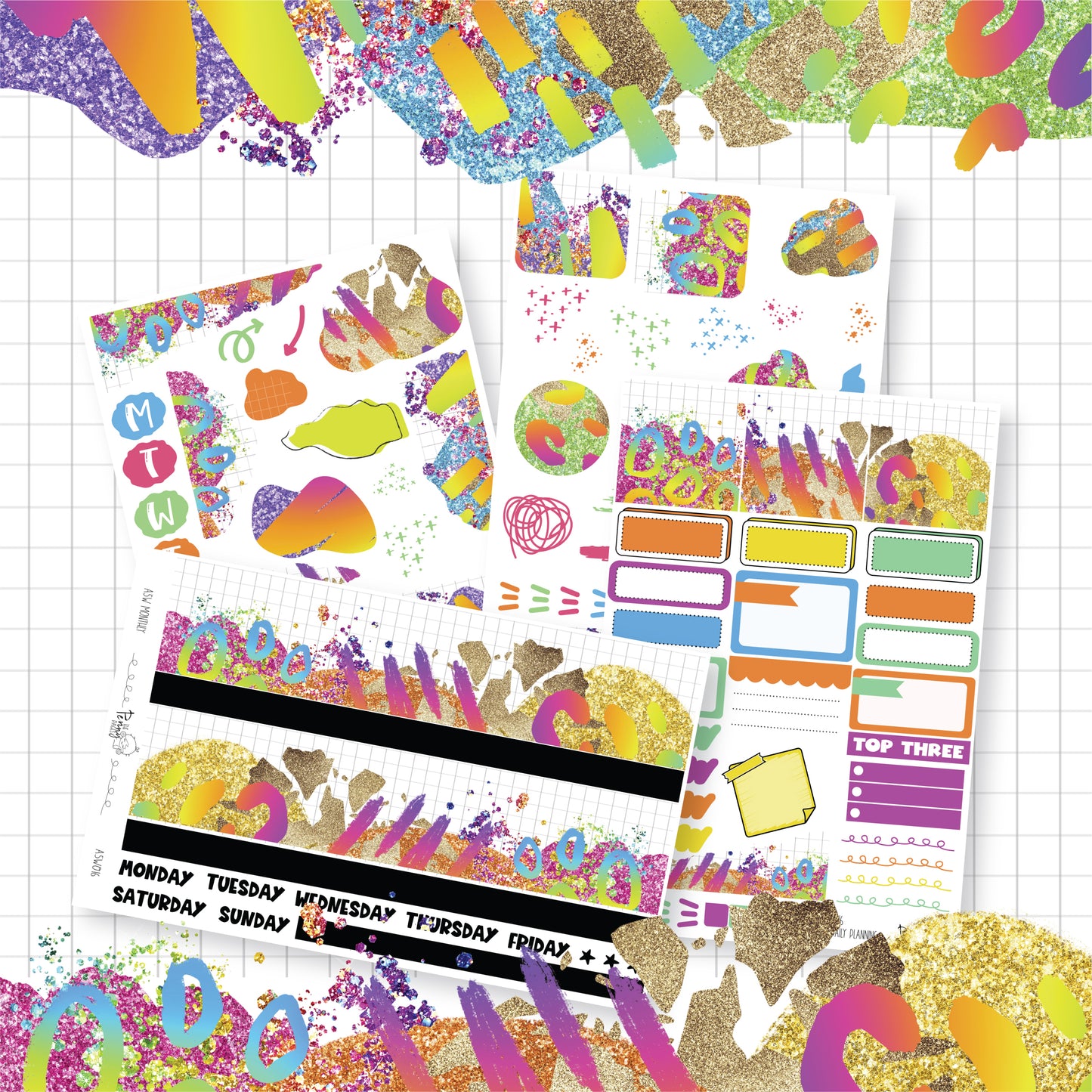 Abstract and Grid - 015/016