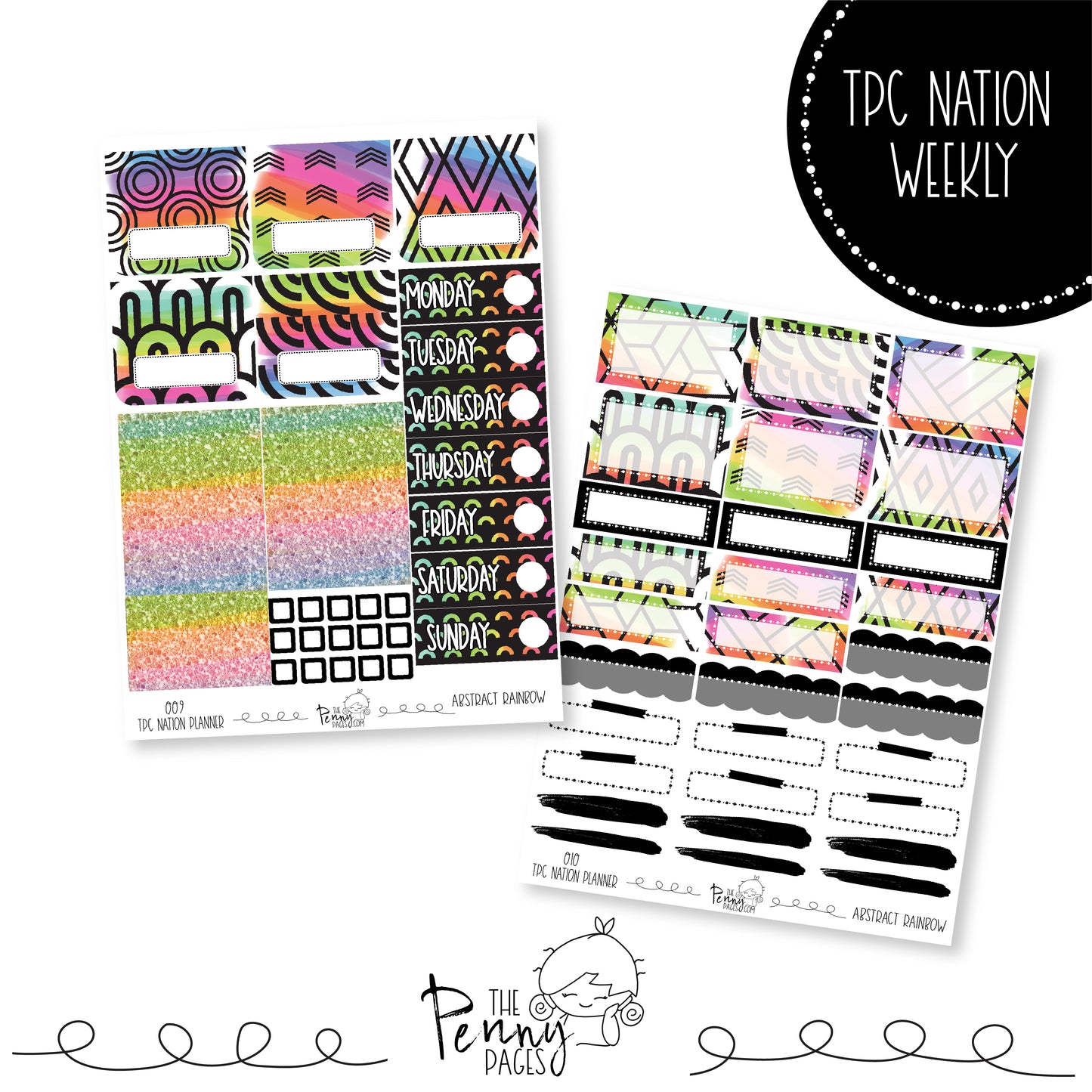 Pentrix Planner - Abstract Rainbow