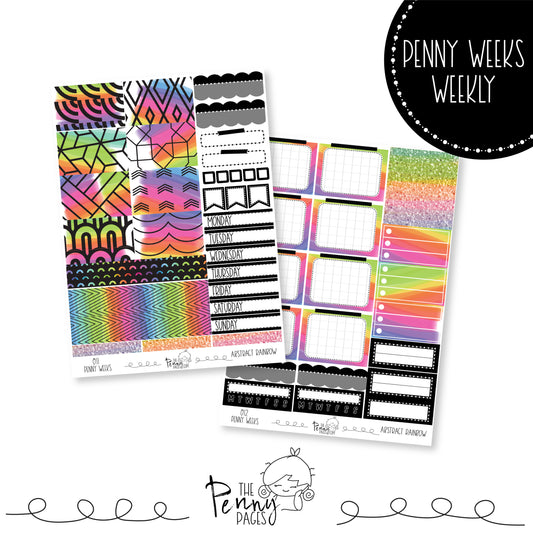 Penny Weeks weekly kit - Abstract Rainbow