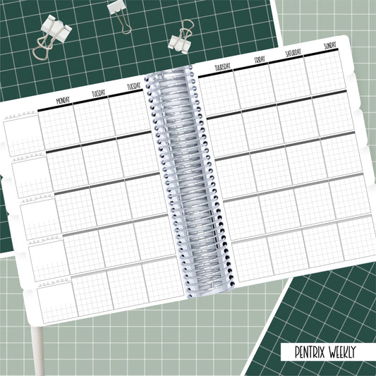 Whale tail - A5  Pentrix Weekly Planner