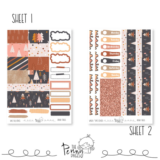 Boho Trees - Weeks vertical weekly kit