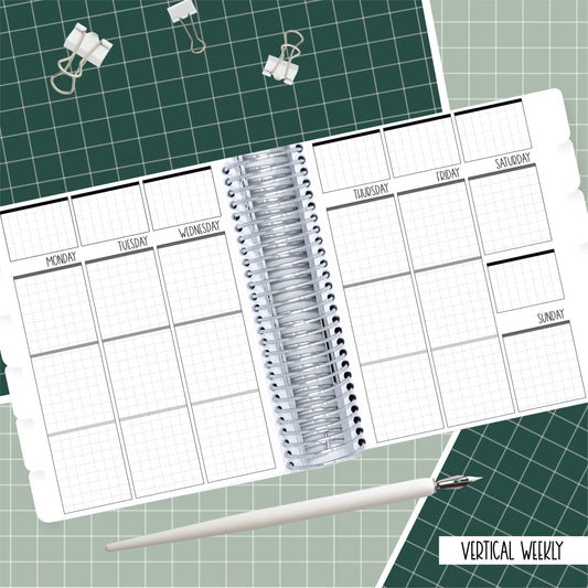 Circles - B6 Vertical Weekly Planner