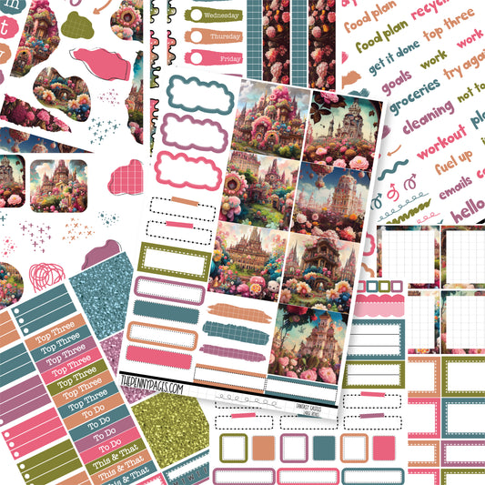 Fantasy Castles - B6 vertical weekly kit