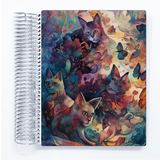Cats & Butterflies - A5 Daily Be Productive Planner
