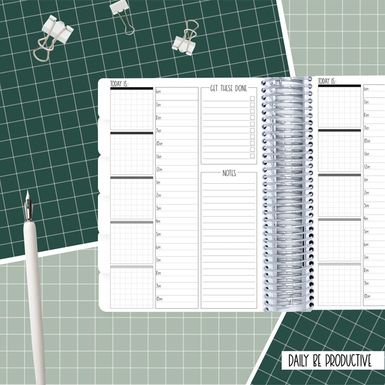 Whale tail - A5 Daily Be Productive Planner