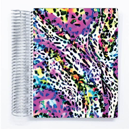 Leopard Grunge - A5W - Hourly Weekly Planner