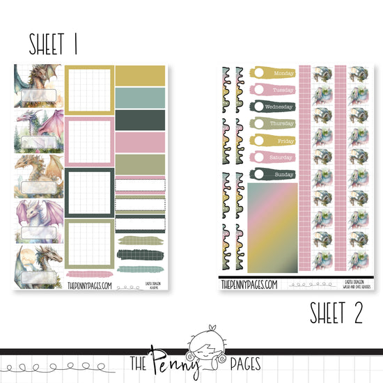 a printable planner sticker with a unicorn theme