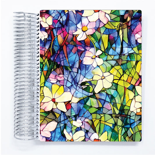 Stained Flowers - A5 Daily with Journaling Planner