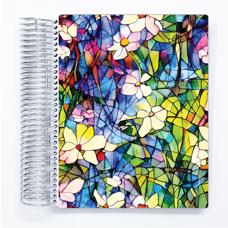 Stained Flowers - A5 Wide Pentrix Planner