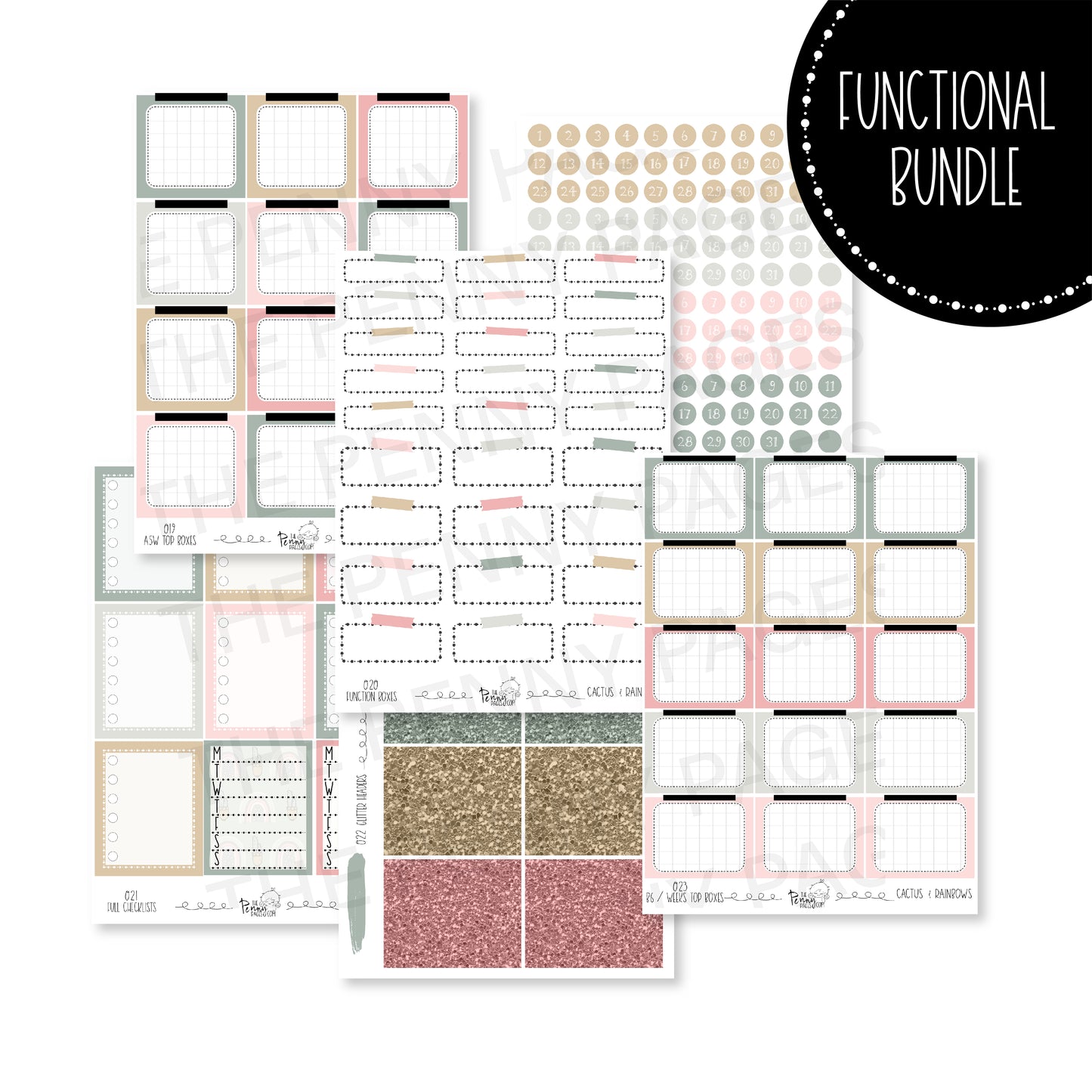 Functional Bundle - Cactus & Rainbows