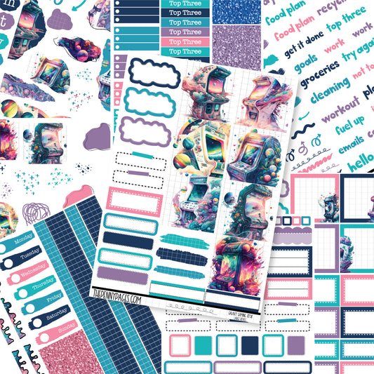 #1038 Galaxy Gaming   - B6 vertical weekly kit