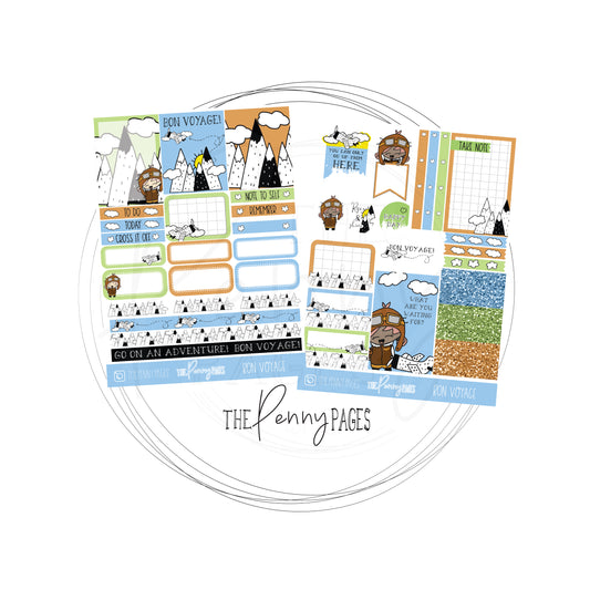 2 Page kits - Bon Voyage