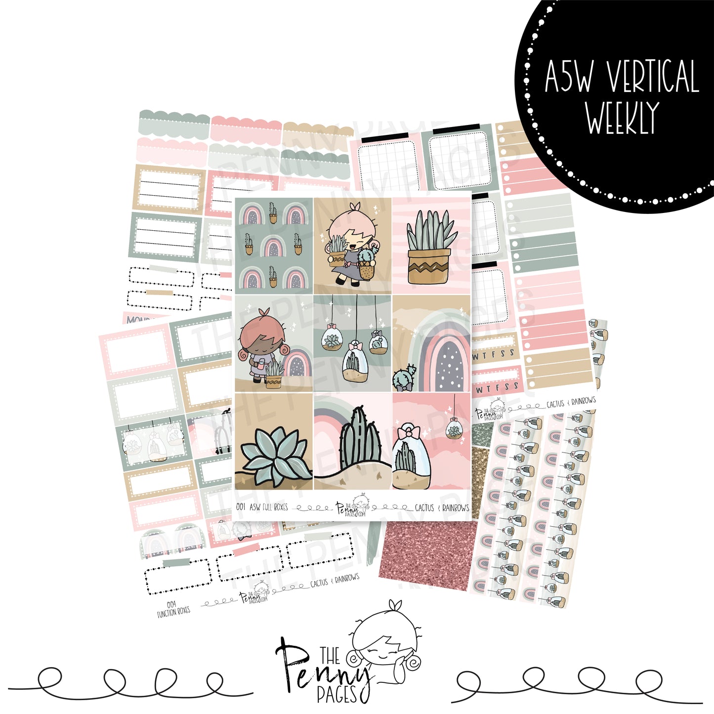 A5W - Cactus and Rainbows