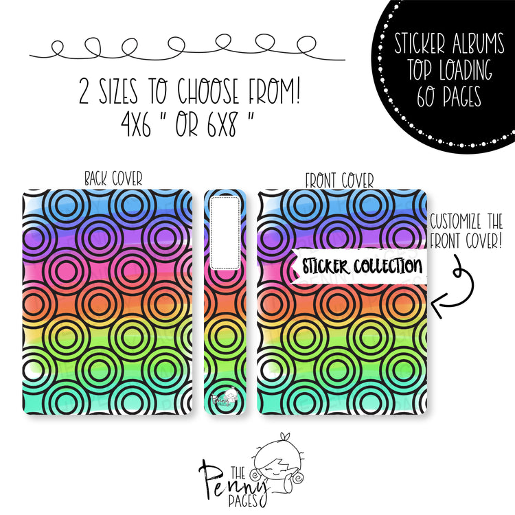 Rainbow Circles- Sticker Album *HOLO Available*