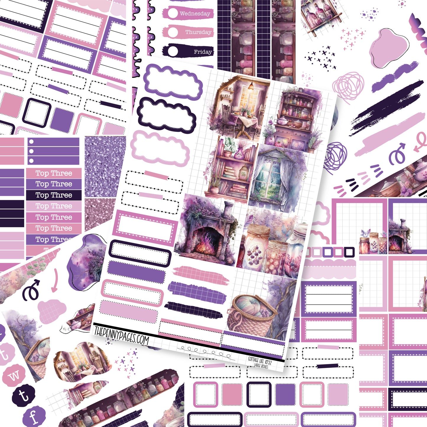 # 1032 Cottage Life   - B6 vertical weekly kit