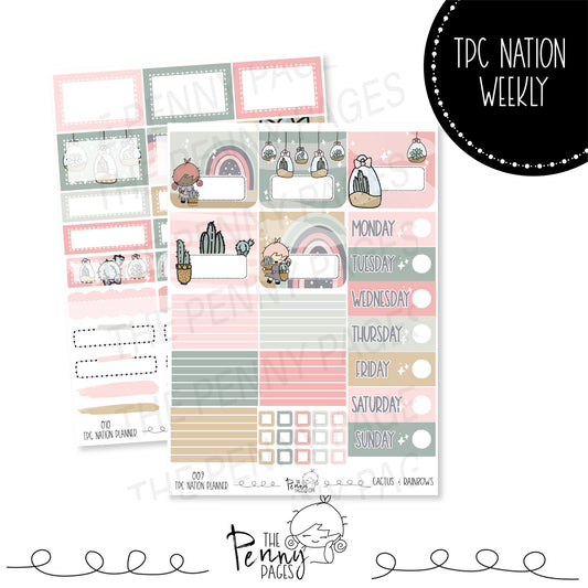 Pentrix Planner - Cactus and Rainbows