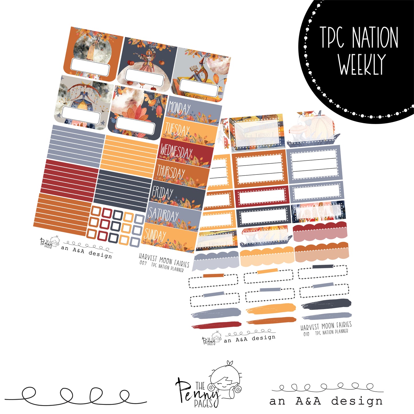 Pentrix Planner - Harvest moon Fairies