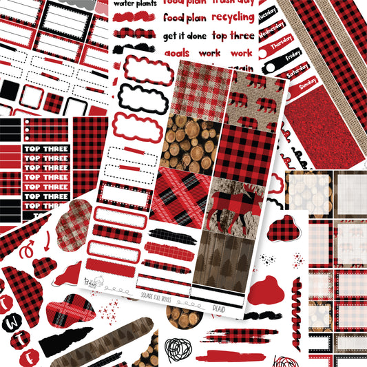 Plaid - B6 vertical weekly kit