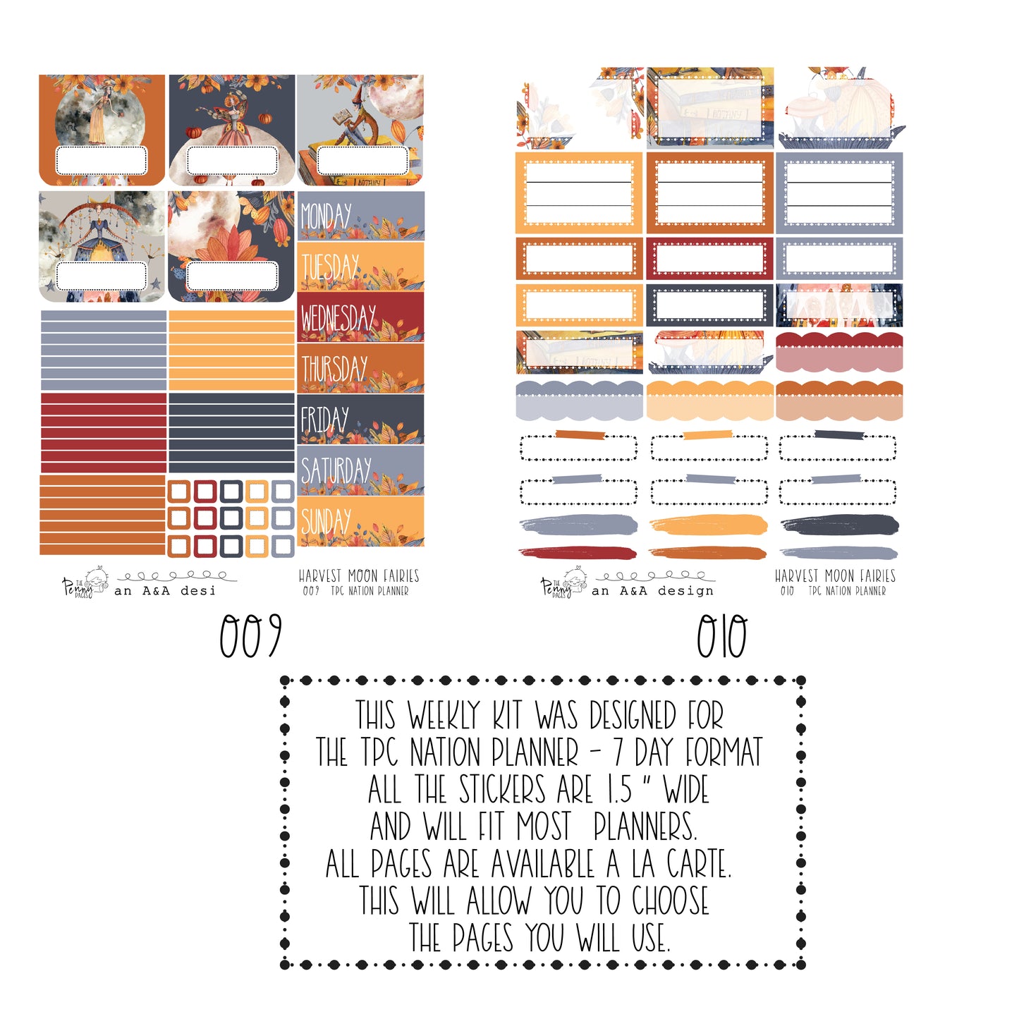 Pentrix Planner - Harvest moon Fairies