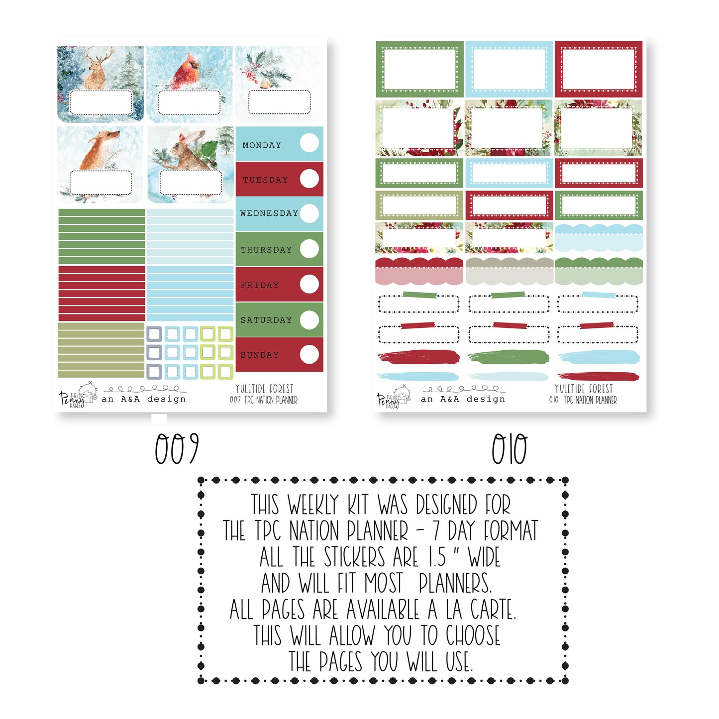 Pentrix Planner - Yuletide Forest