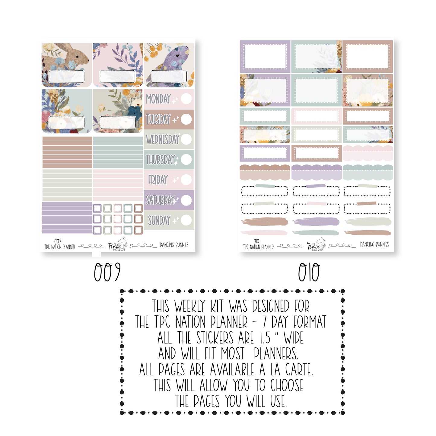 Pentrix Planner - Dancing Bunnies