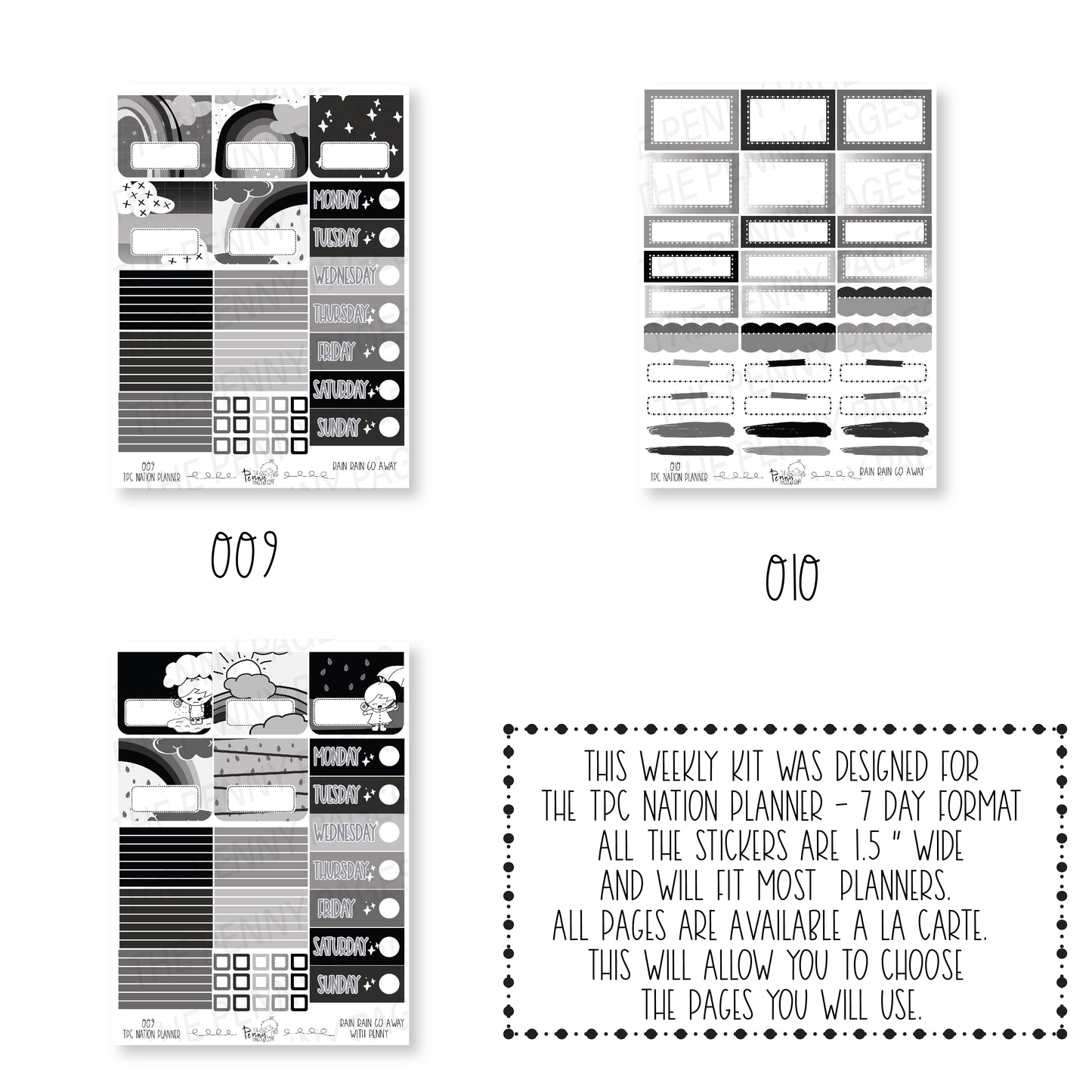 Pentrix Planner - Rain rain go away
