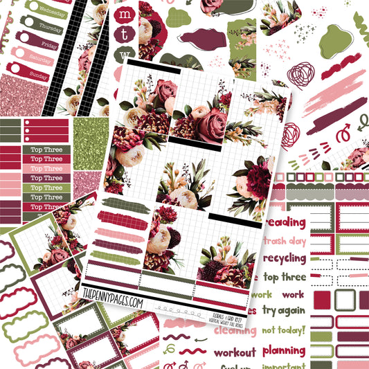 Florals & Grid - Standard Vertical