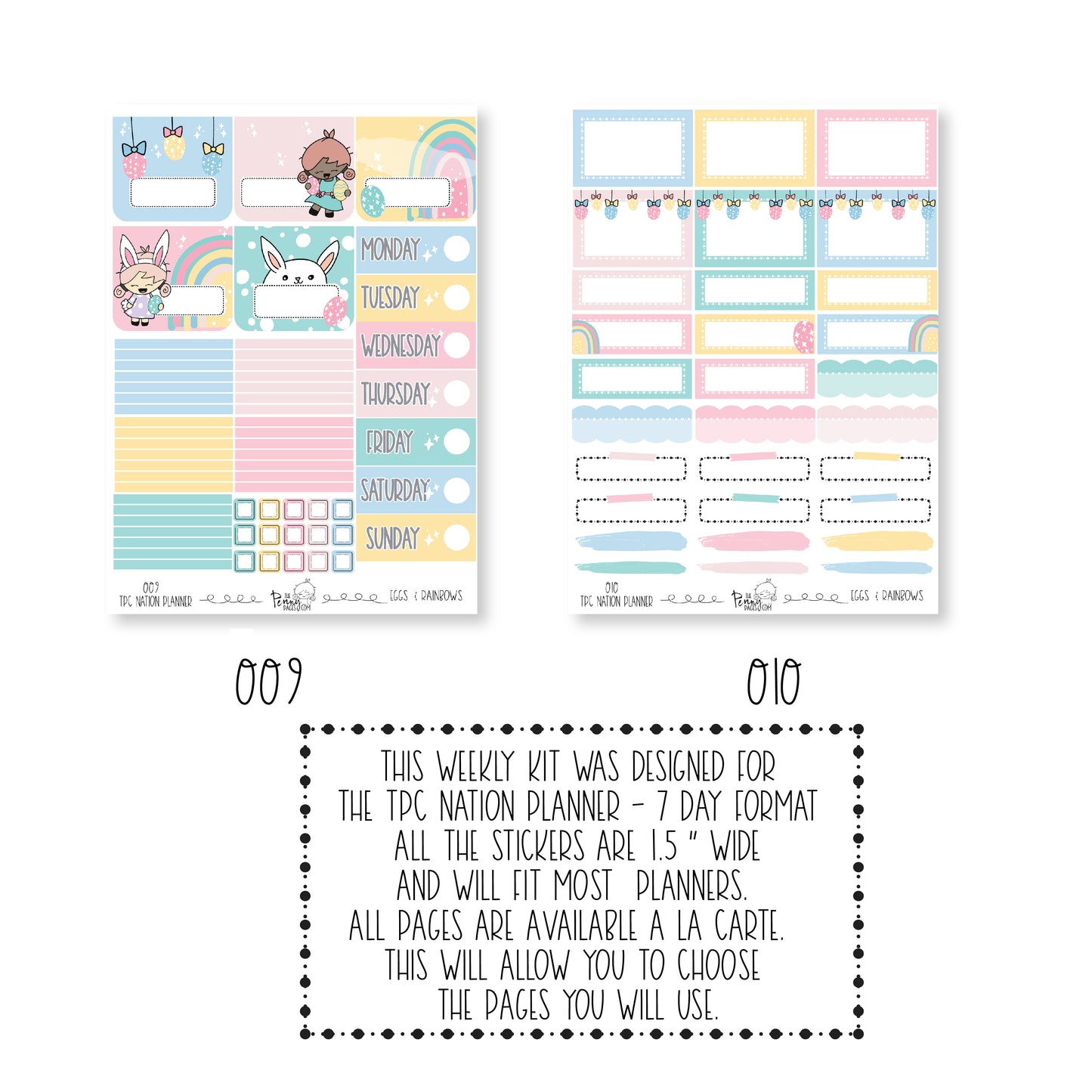 Pentrix Planner - Eggs & Rainbows