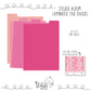 Sticker Album dividers - Pink shades