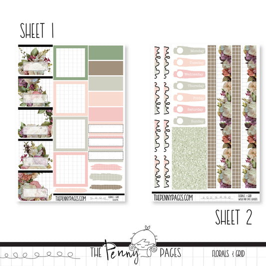 March - Florals & Abstract - Pentrix weekly kit
