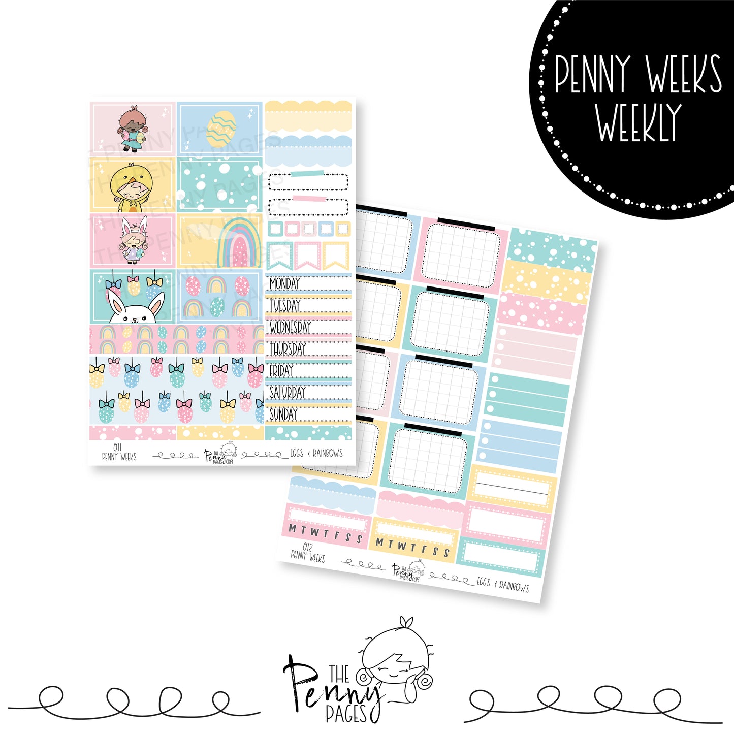 Penny Weeks weekly kit - Eggs & Rainbows