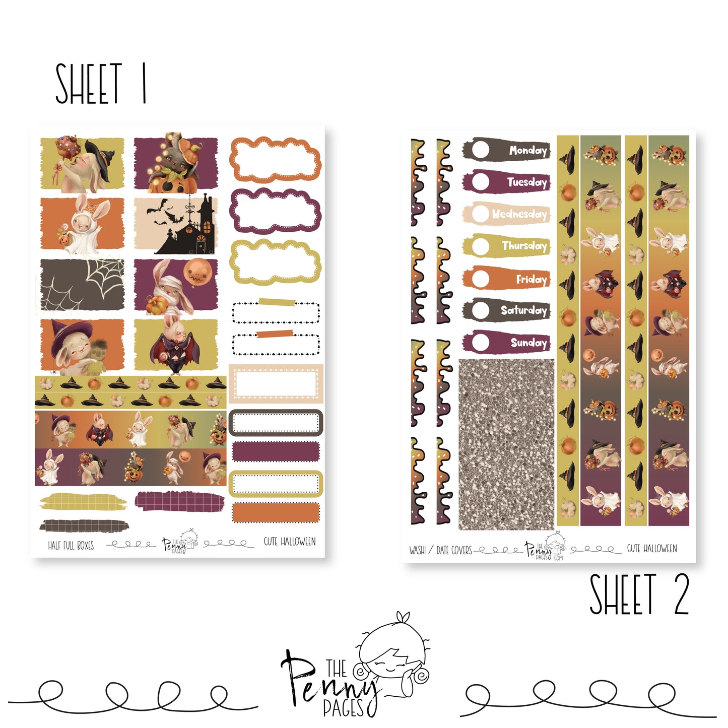 Cute Halloween - Weeks standard weekly kit