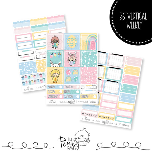 B6 weekly kit - Eggs & Rainbows