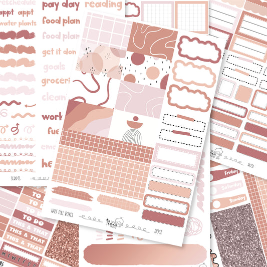 Rose - Weeks vertical weekly kit