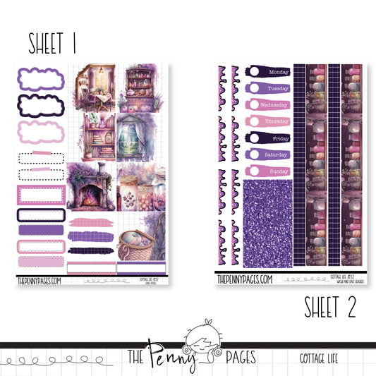 # 1032 Cottage Life   - B6 vertical weekly kit