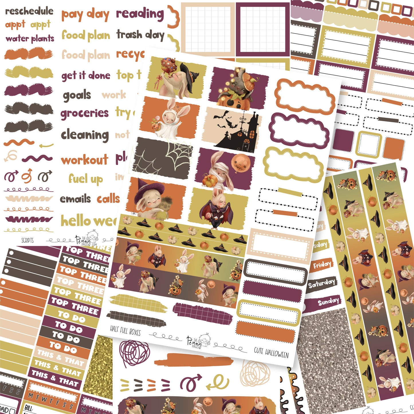 Cute Halloween - Weeks standard weekly kit