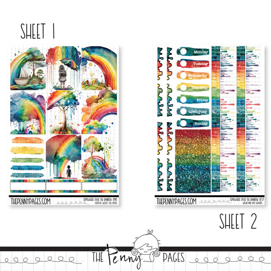 #1040 Somewhere over the rainbow - Standard Vertical / A5W or A5