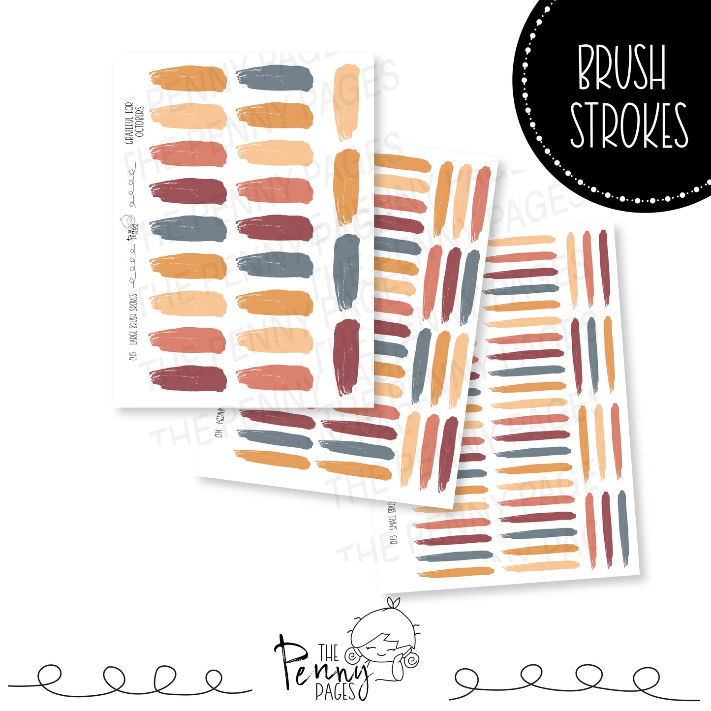 Brush Strokes - Grateful for Octobers