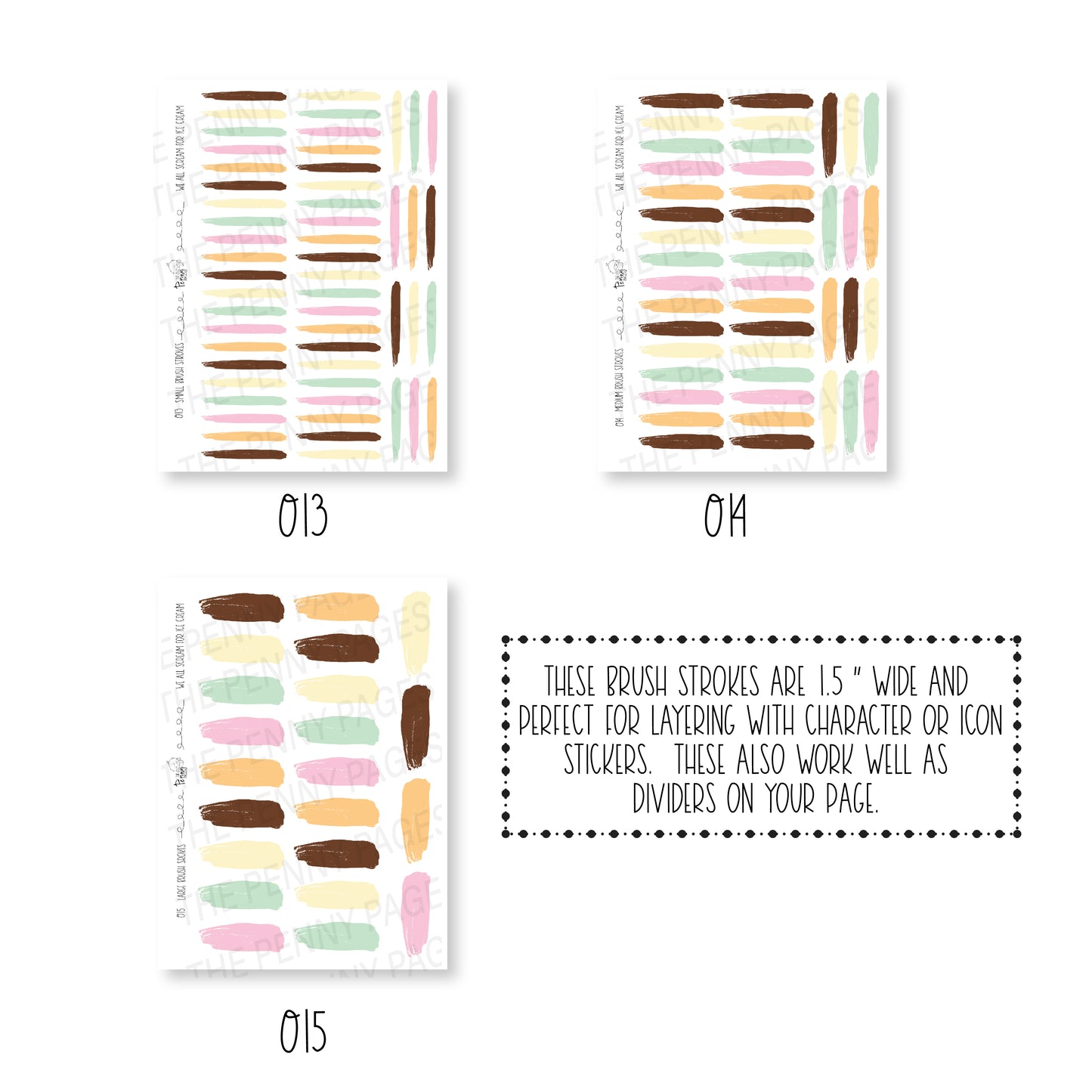 Brush Strokes - We all scream for ice cream