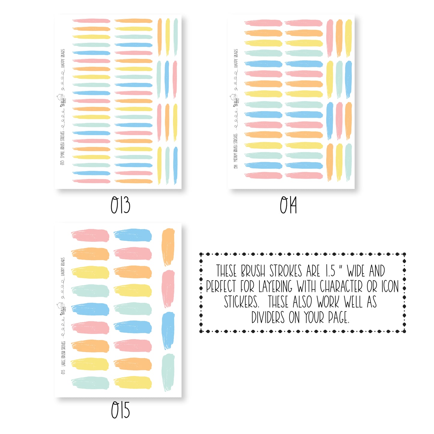 Brush Strokes - Happy Bears