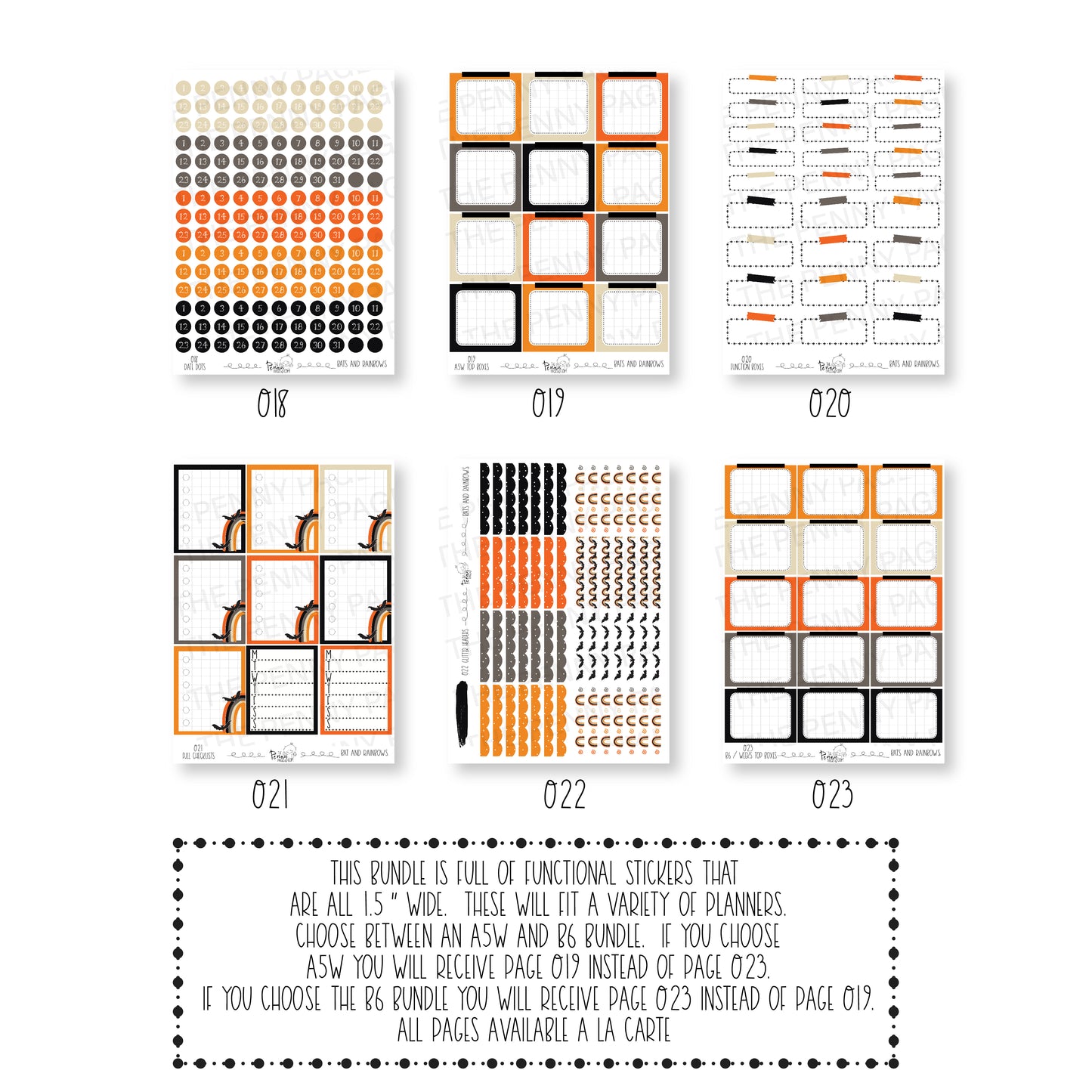 Functional Bundle - Bats and rainbows