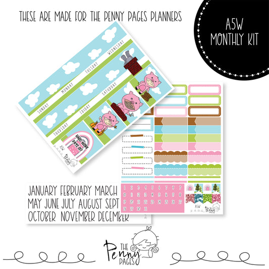 Various Size Monthly kit - 3 Little Pigs