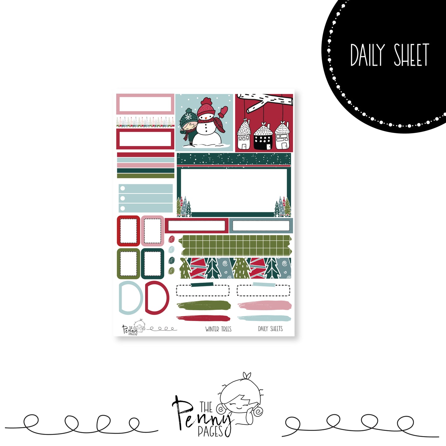 Winter Trees - Daily single sheet