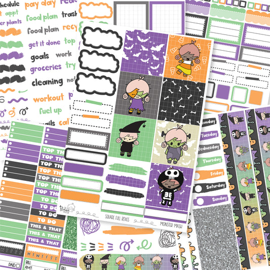 Monster Mash - B6 vertical weekly kit