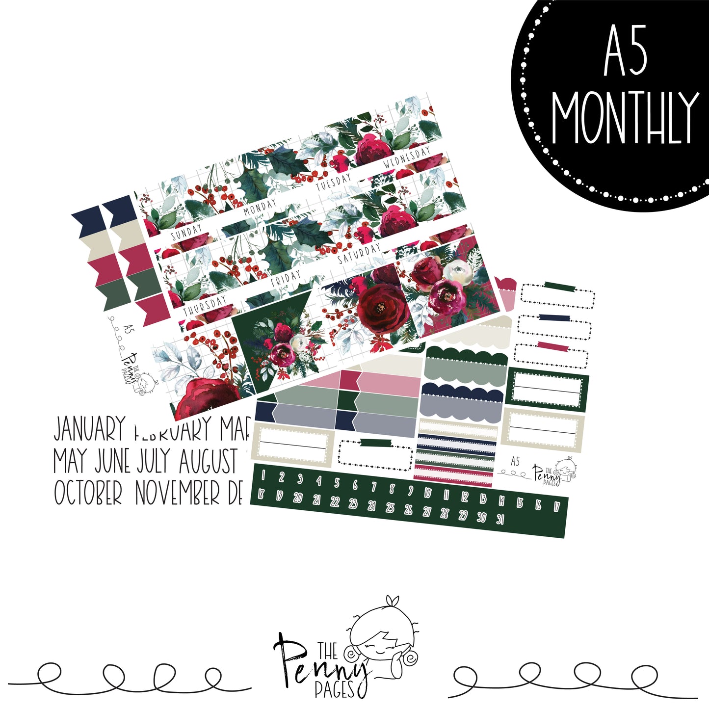 Various Size Monthly kit - Yule Blessings